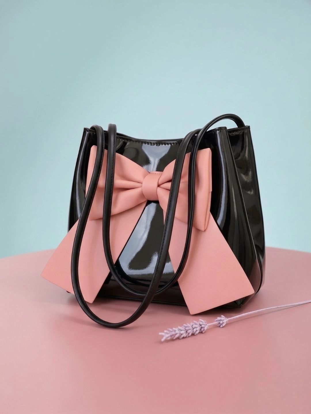 ZOKER PU Oversized Swagger Tote Bag with Bow Detail-picture-58