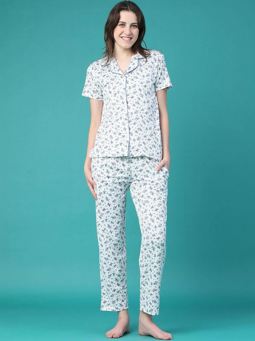V-Mart Women Printed Night suit-picture-34