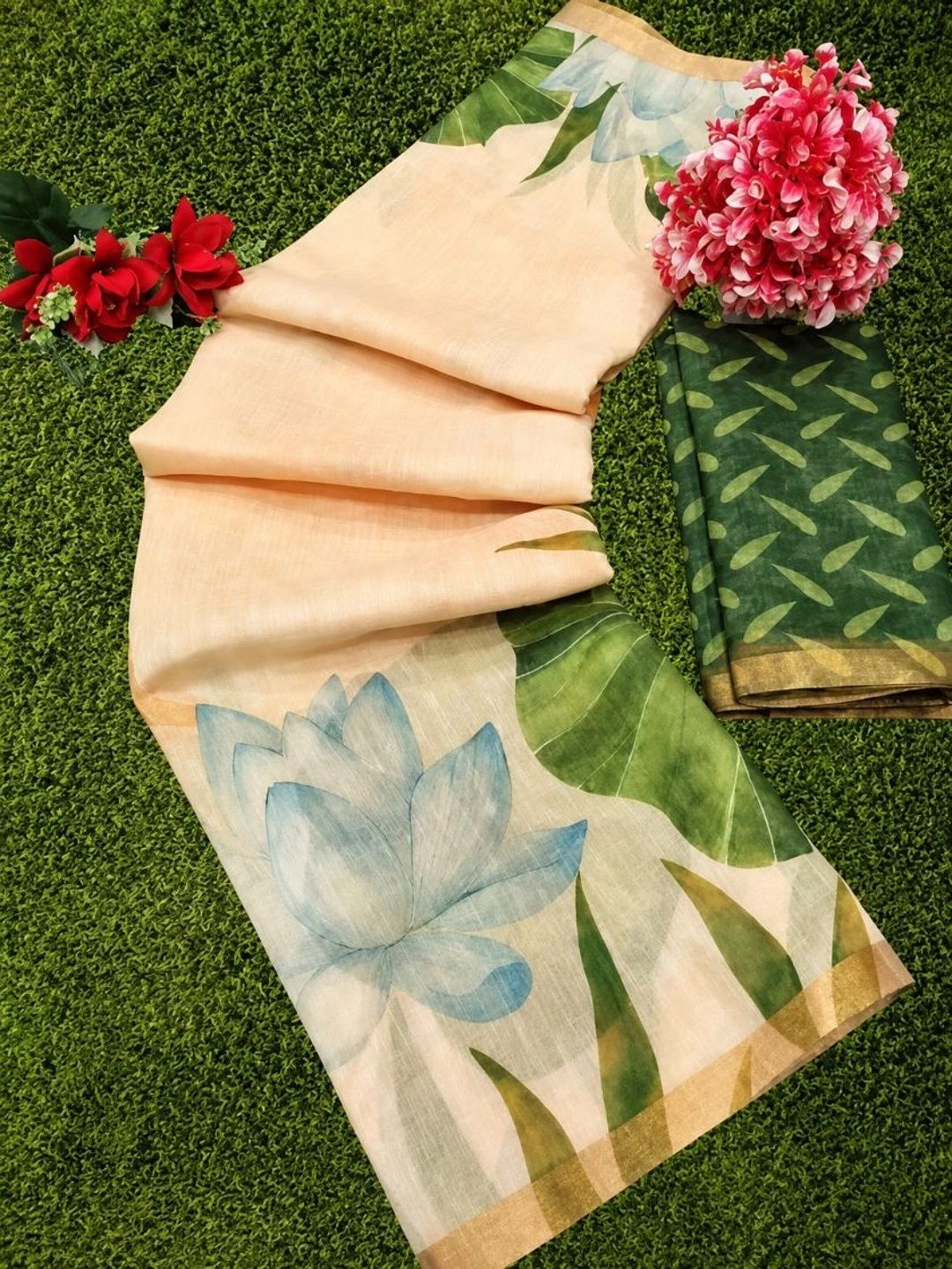 Sakifashion Ethnic Motifs Pure Cotton Banarasi Saree-picture-25