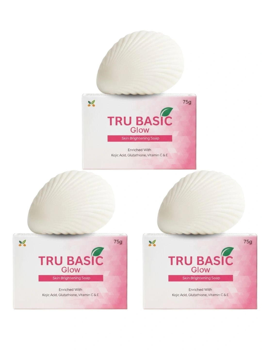 Tru Basic Set Of 3 Glow Skin Brightening Soap - 75 g Each-picture-24