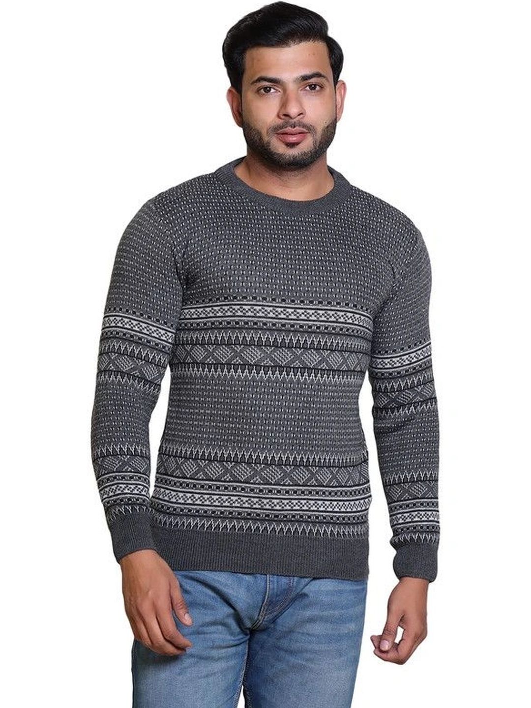 GRAND-LINE Men Printed Pullover-picture-39