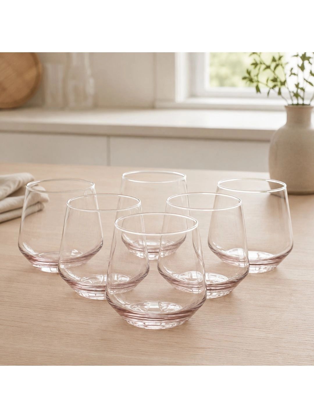 nestcase Pink 6 Dishwasher Safe Glass Whisky Glass Bar Glass-image-15