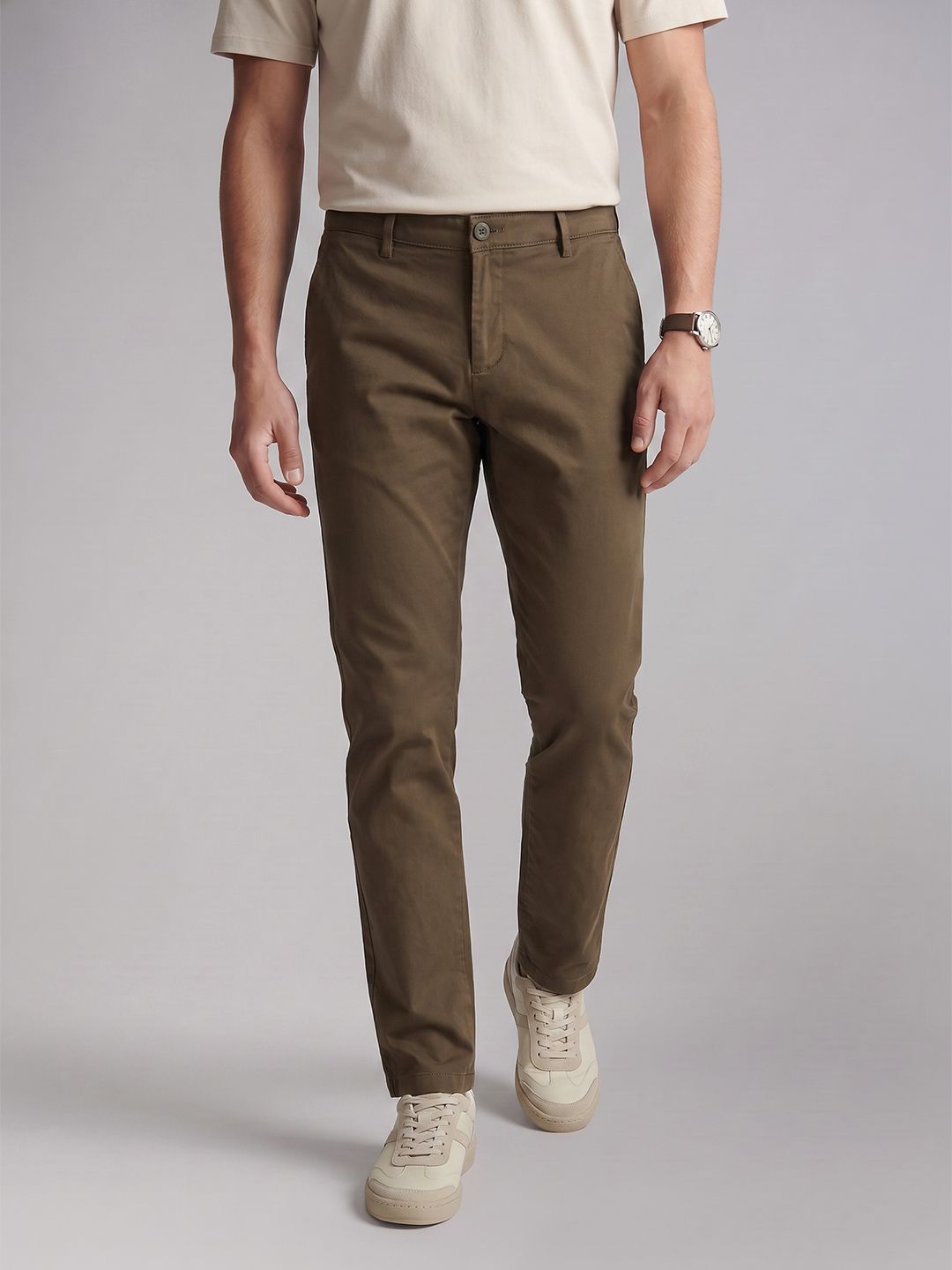 Allen Solly Men Slim Fit Chinos Trousers-picture-25