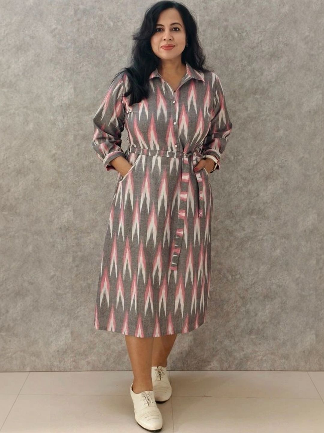Nine2Five Print Shirt Dress-image-29