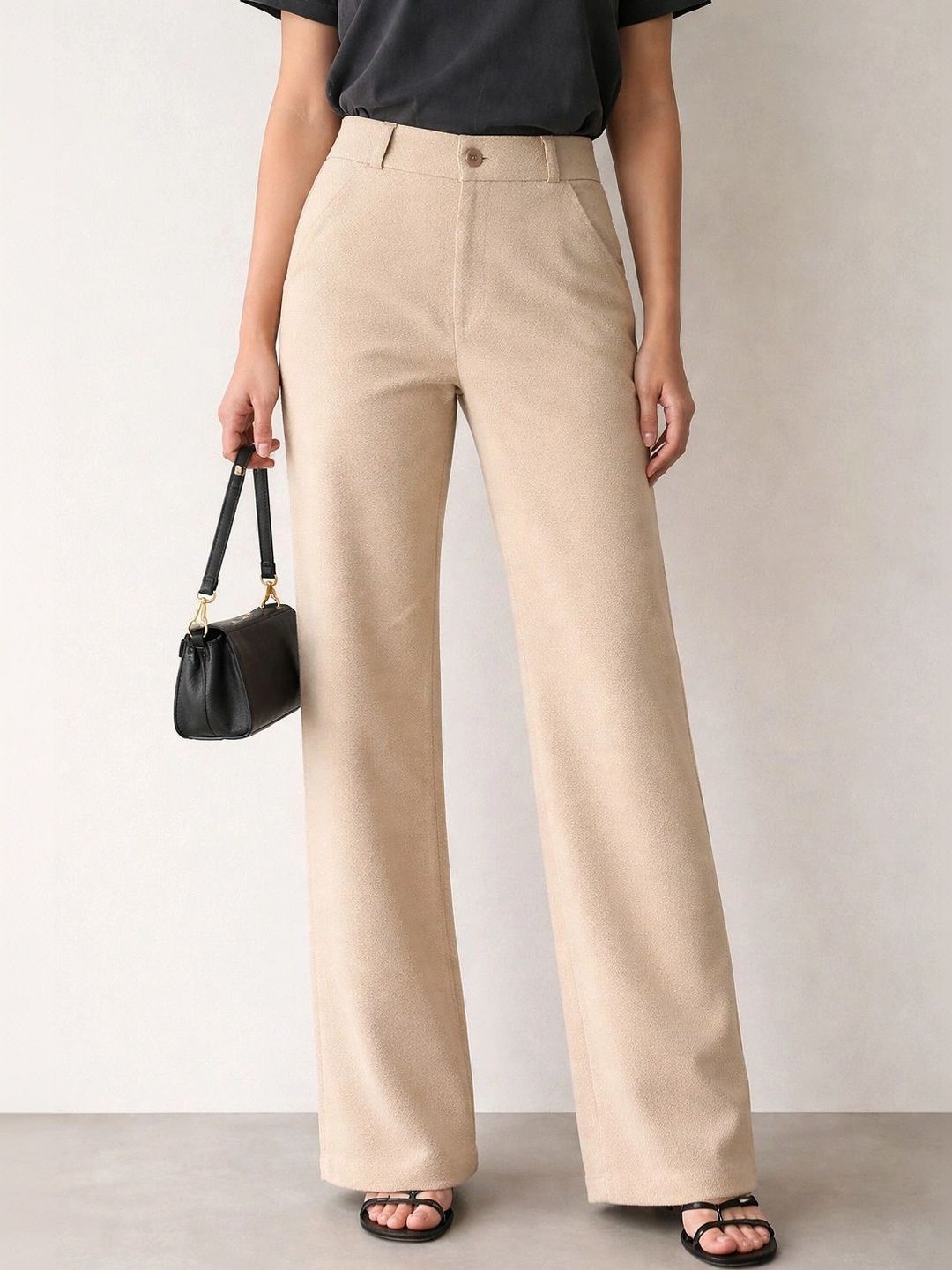 SARASWATI SILK MILLS Women Relaxed Straight Leg Trousers-picture-48