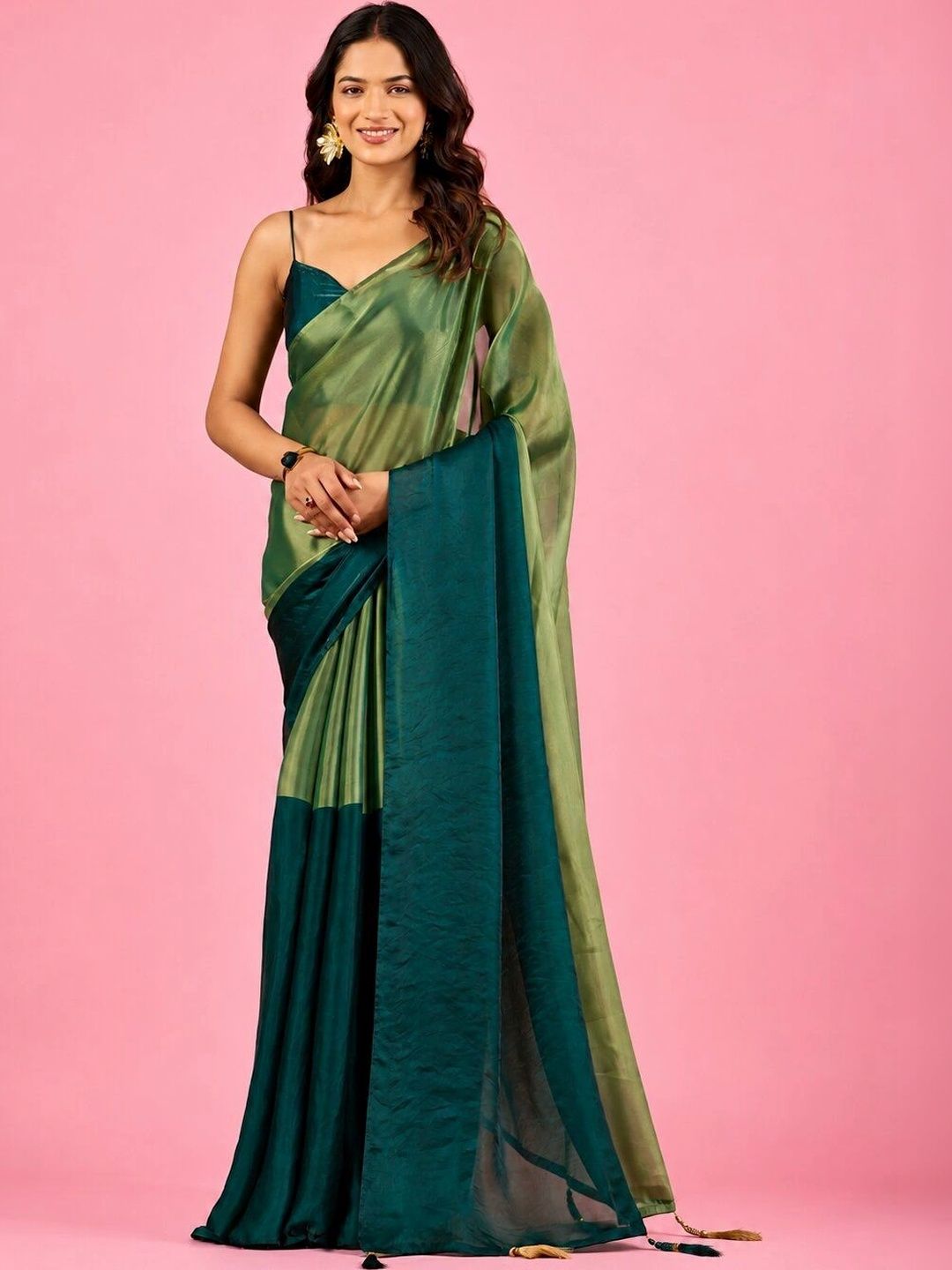 house of kk Embellished Patchwork Pure Silk Designer Saree-image-18