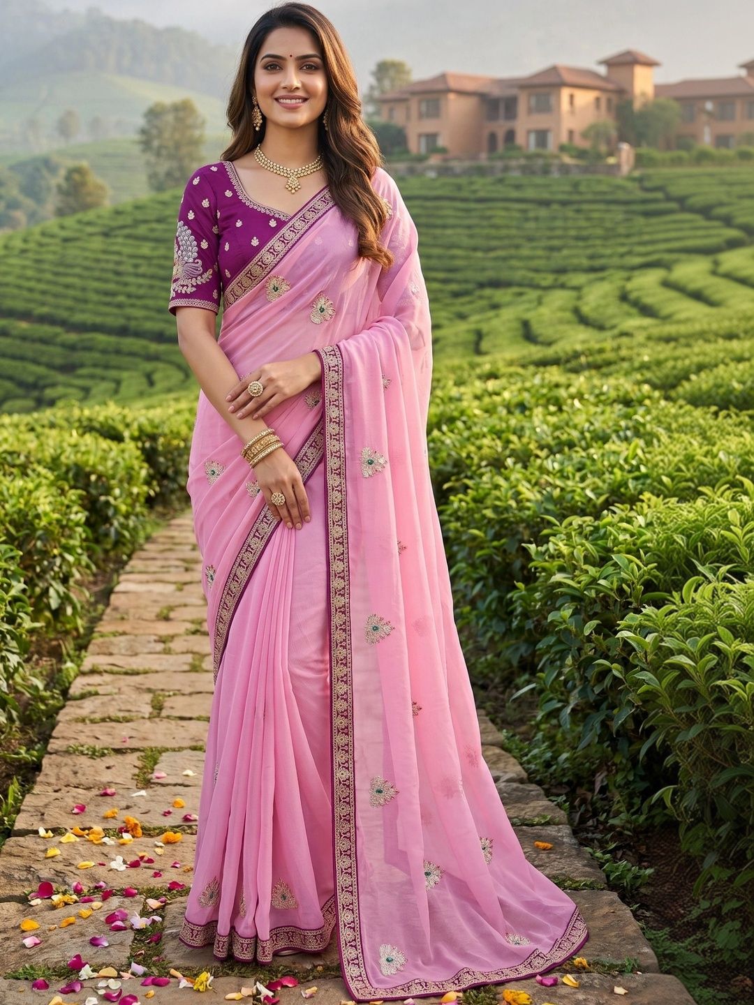 RANGVYRA LIFESTYLE Embroidered Pure Silk Designer Saree-image-35
