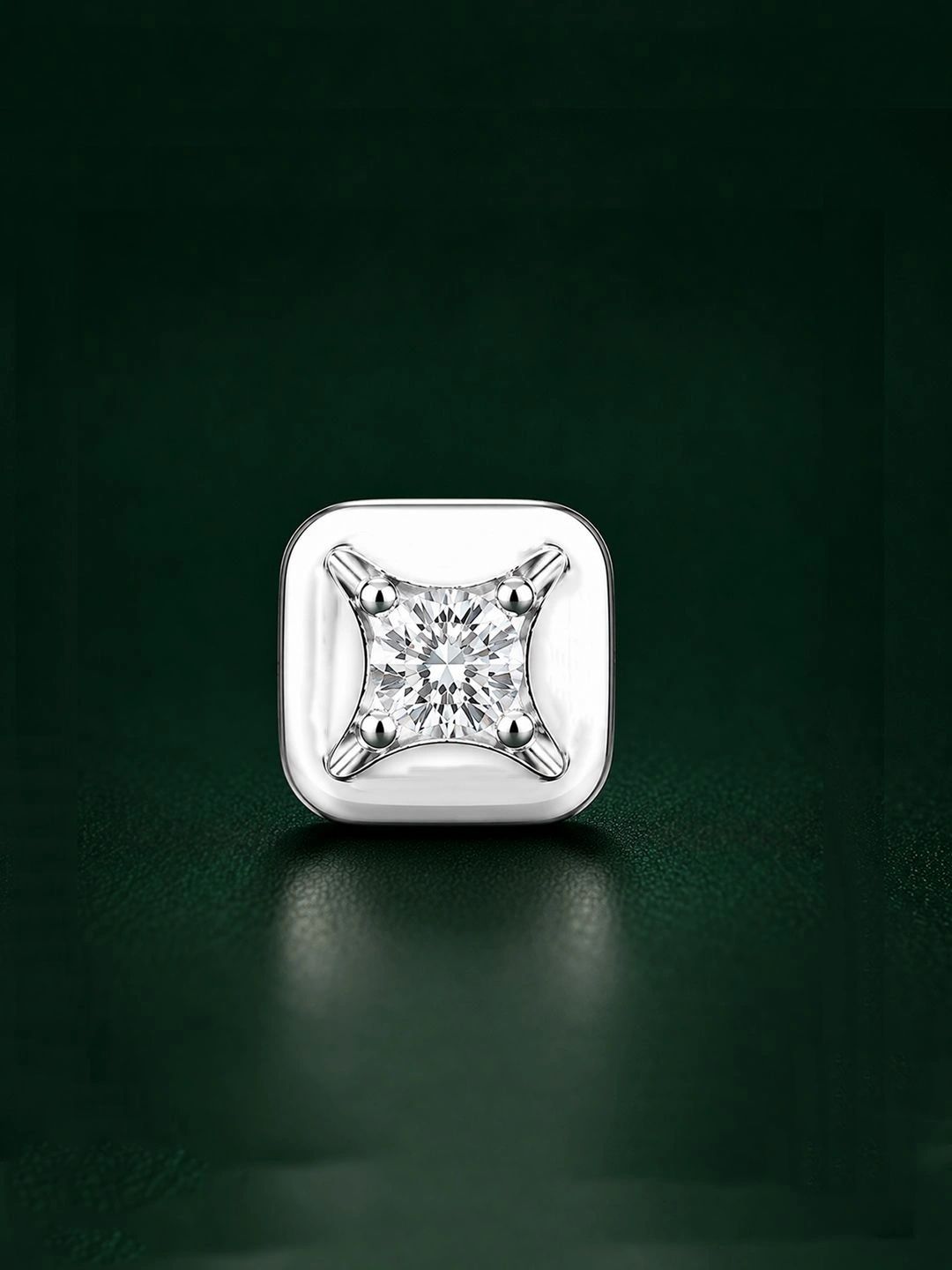 Caratiro Square Studs Earrings-picture-56