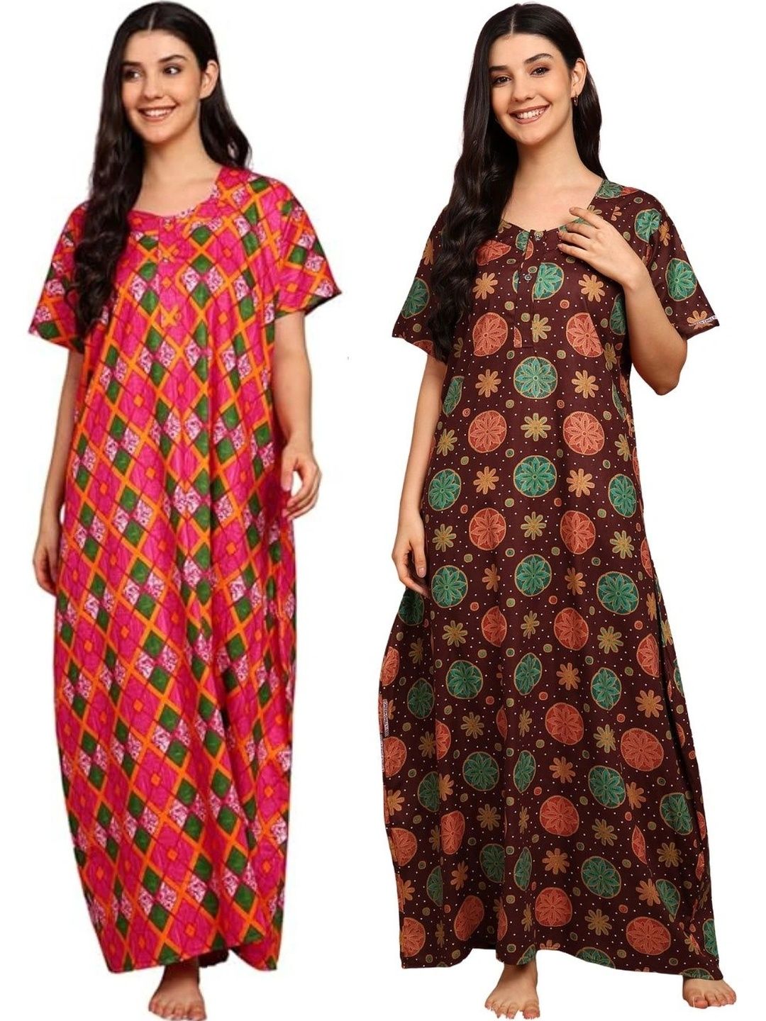 YUKATA Printed Maxi Nightdress-picture-4