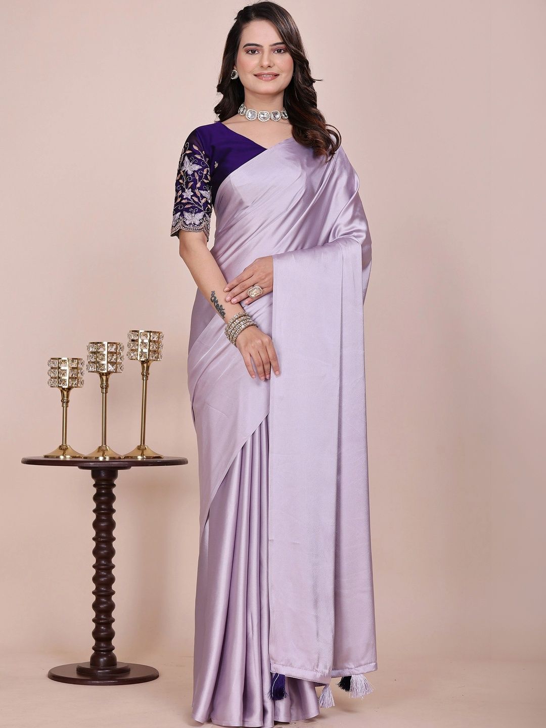 Mitera Embroidered Satin Designer Saree-picture-26