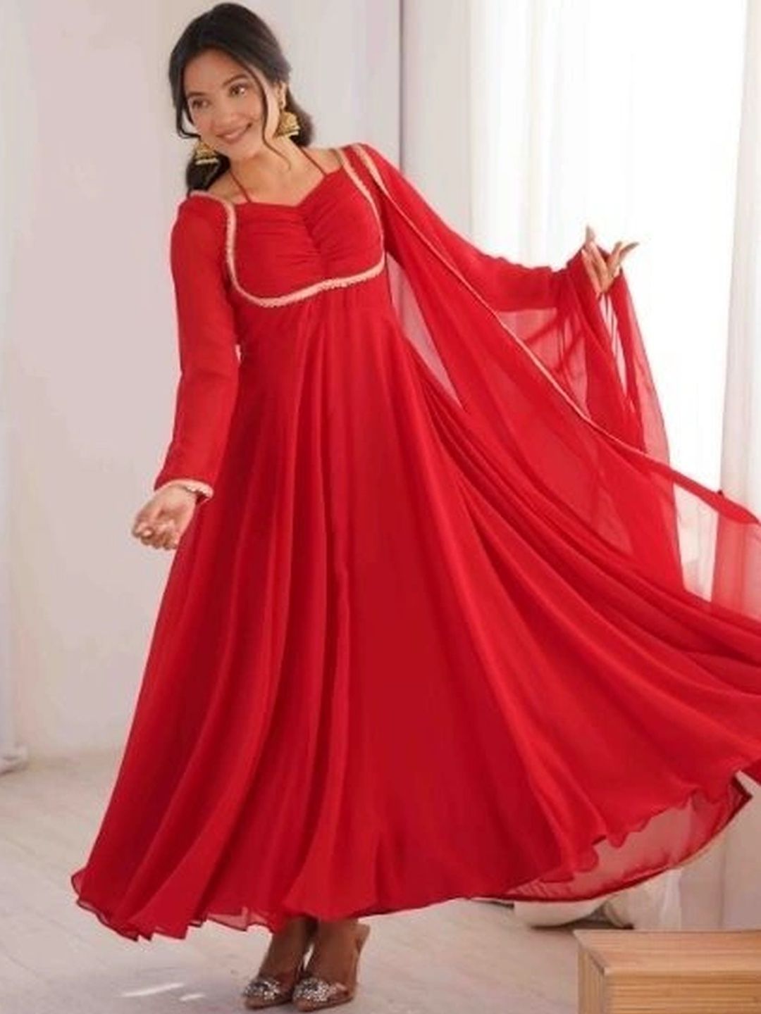 HERE&NOW Georgette A-Line Maxi Dress-picture-23