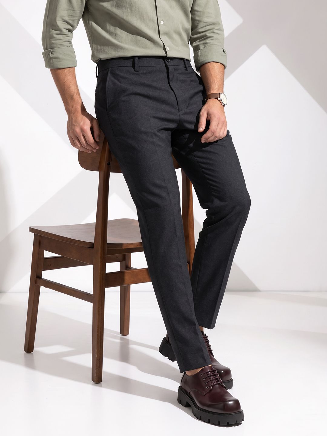 INVICTUS Men Tapered Fit Formal Trouser-picture-17