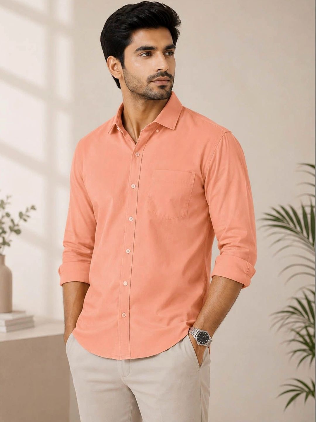 Aly John Men Classic Casual Shirt-picture-42
