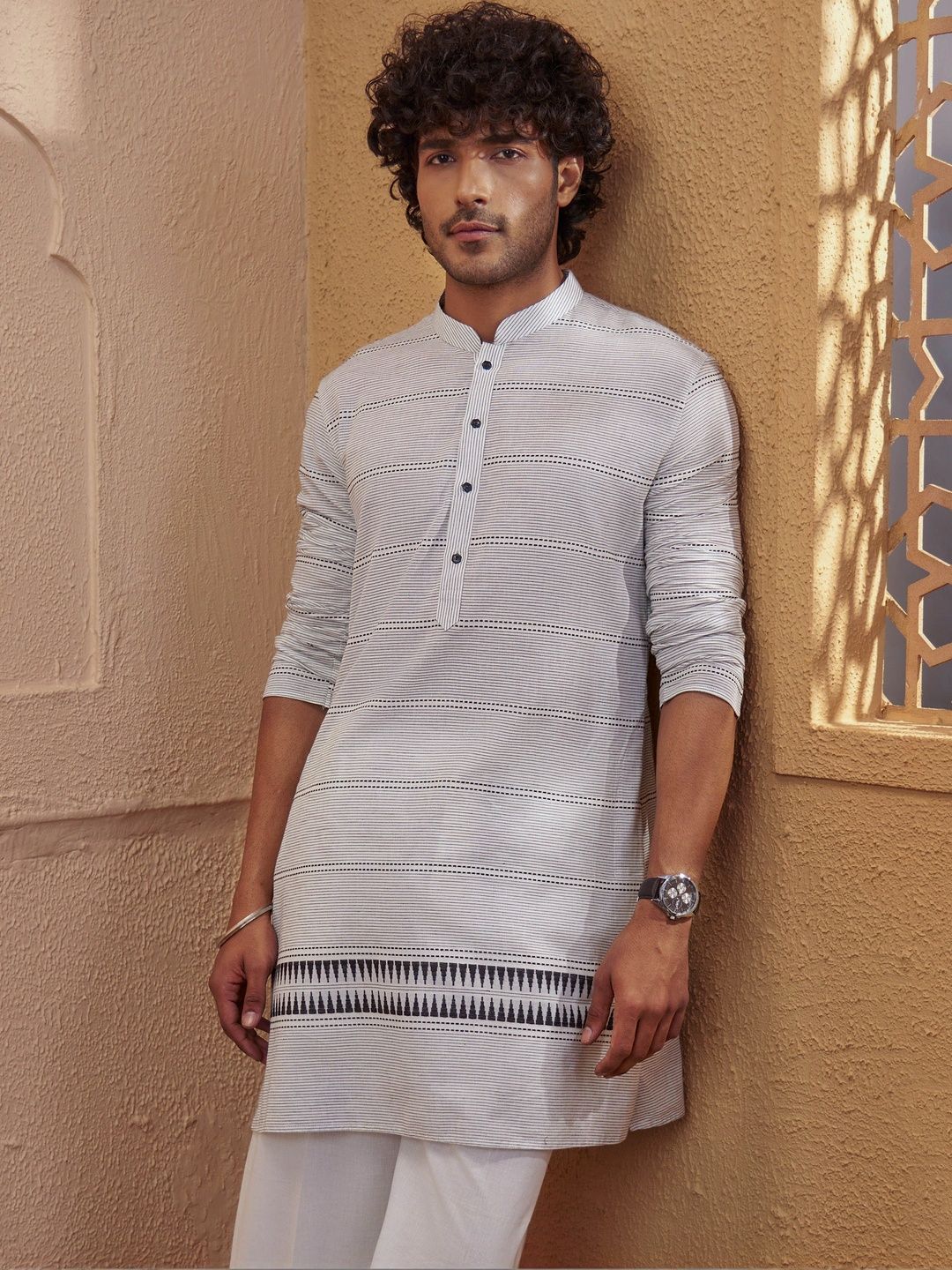 VASTRAMAY Men Embroidered Thread Work Kurta-picture-50