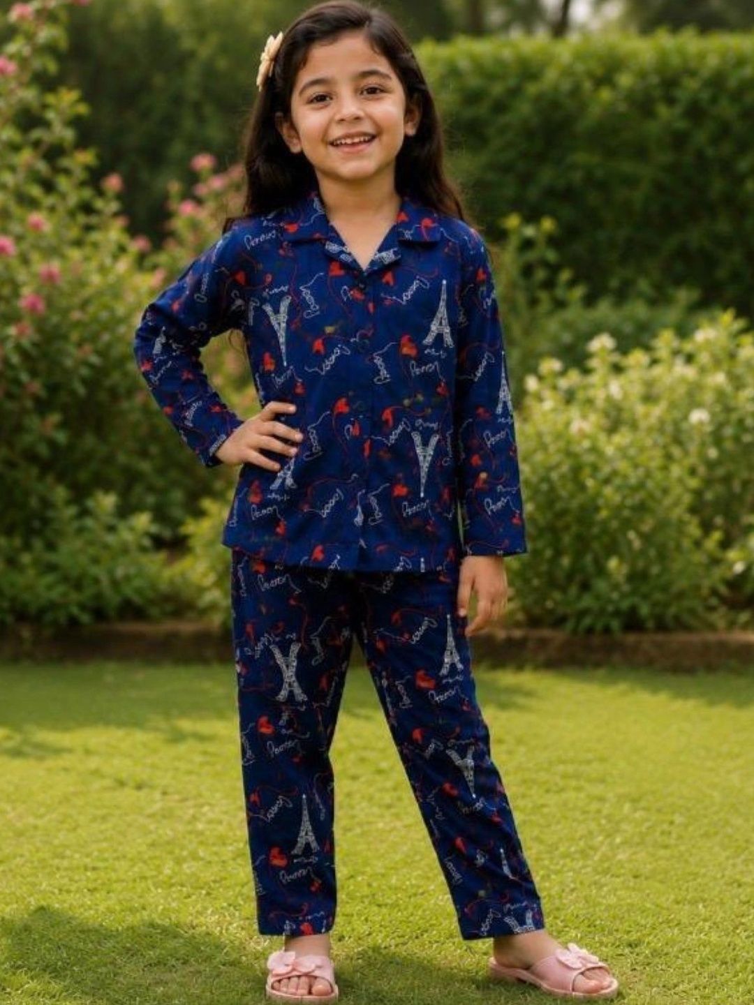 COZEVO Cotton Printed Shirt with Trousers-picture-22