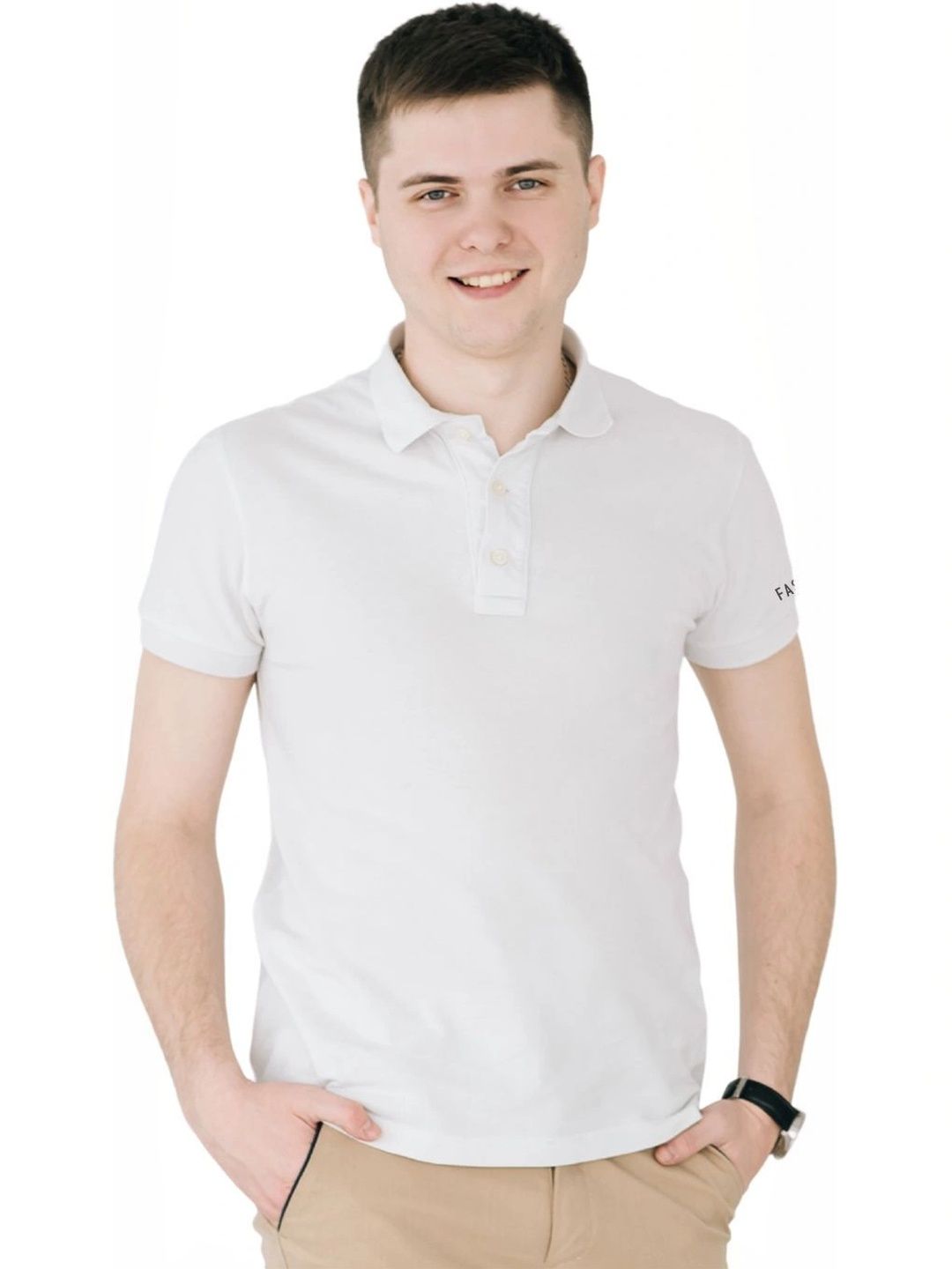 FASO Men Brand Logo Polo Collar T-shirt-picture-20