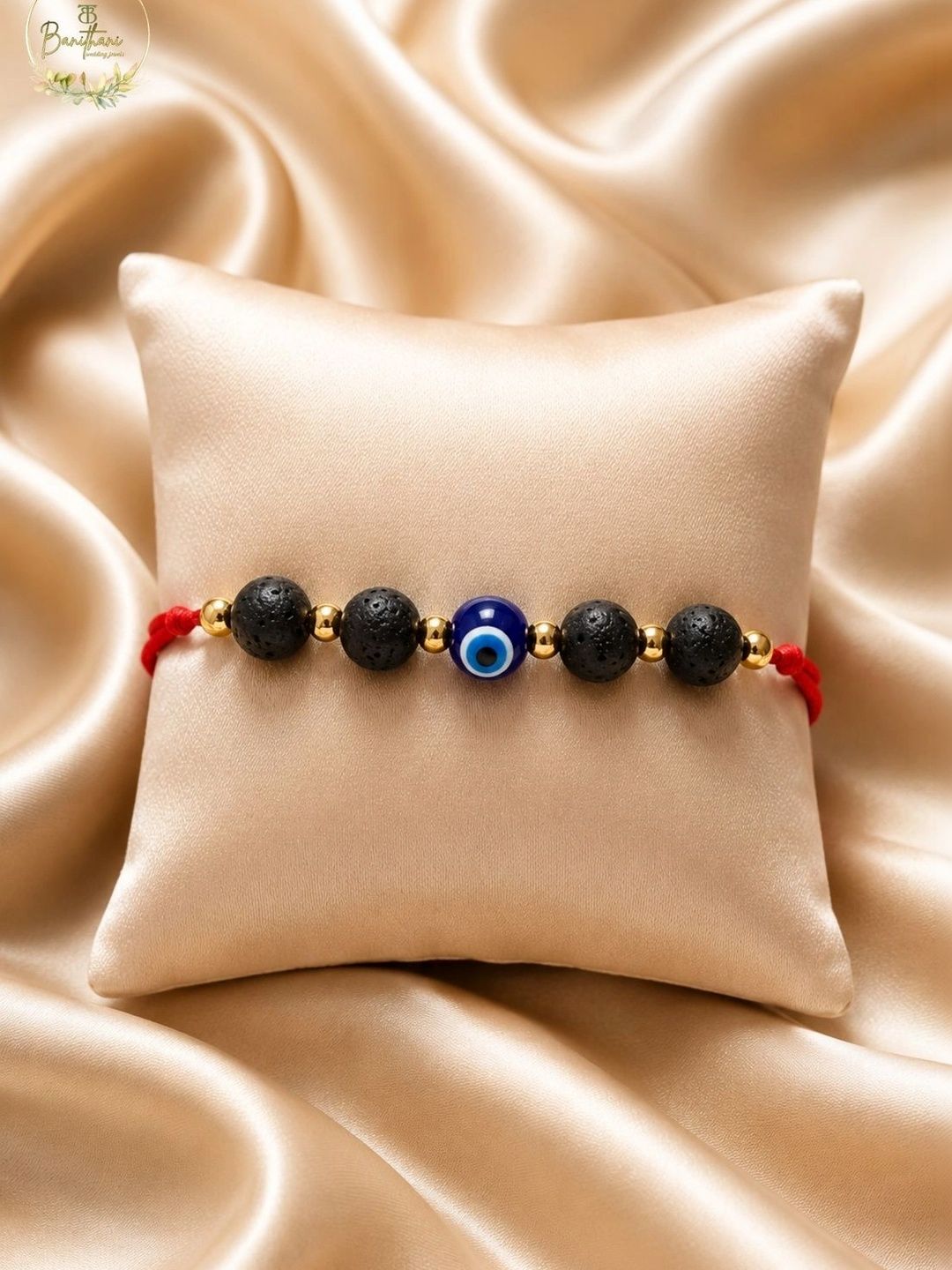 BANITHANI Unisex Beads and Stones Tie-Ups Rakhi-picture-39