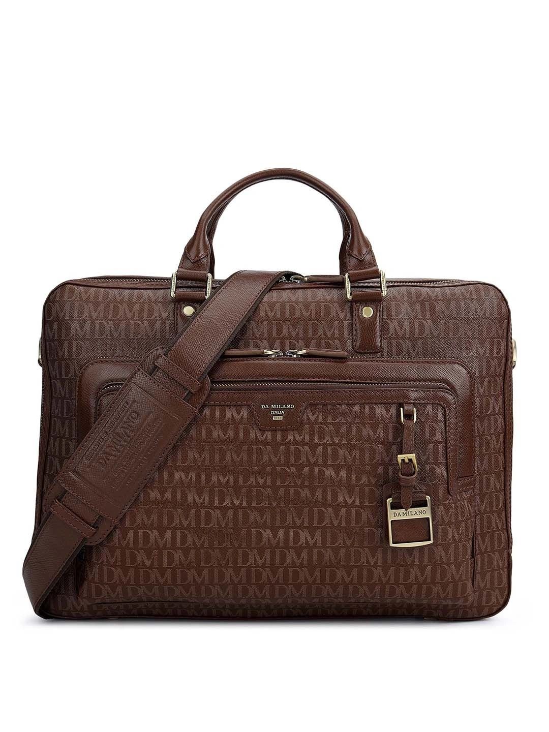 Da Milano Men Leather Laptop Bag-picture-30