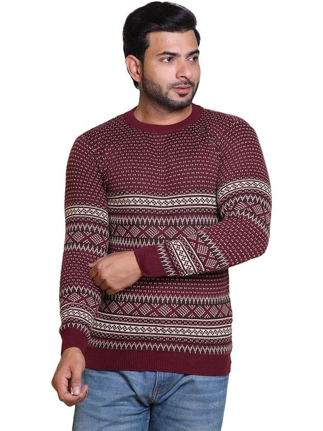 GRAND-LINE Men Fair Isle Pullover-picture-39
