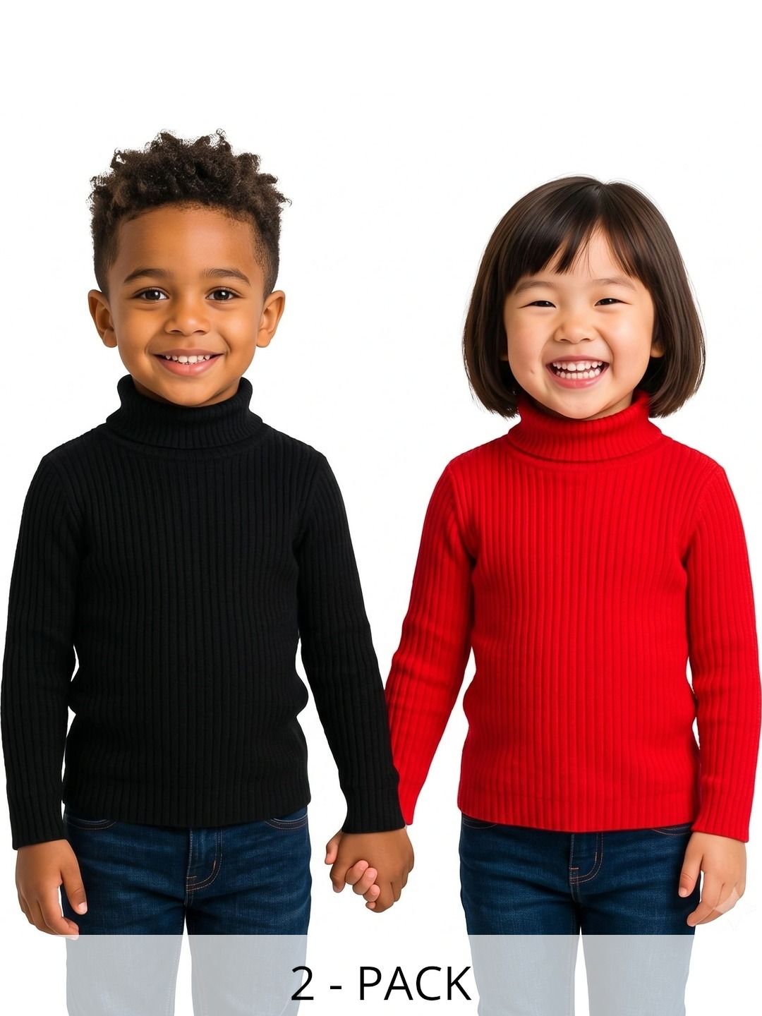 DESNUDA Unisex Kids Ribbed Woollen Pullover-picture-38