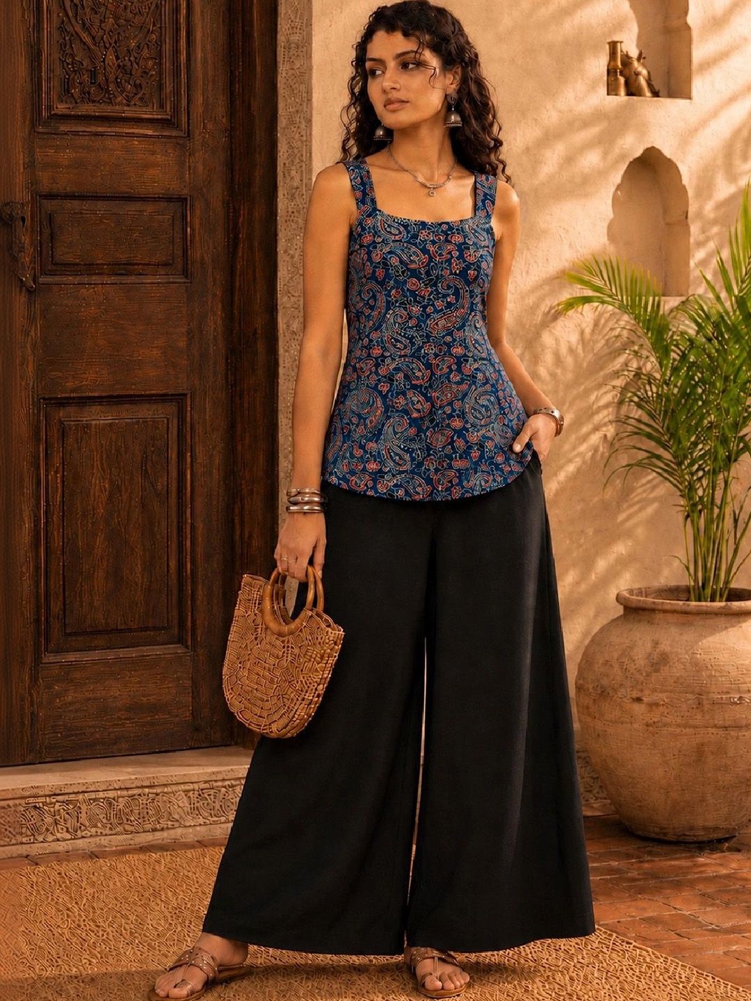 KALINI Print Ethnic Top-picture-41