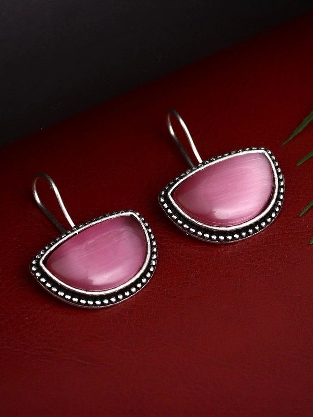 Sangria Geometric Drop Earrings-picture-33