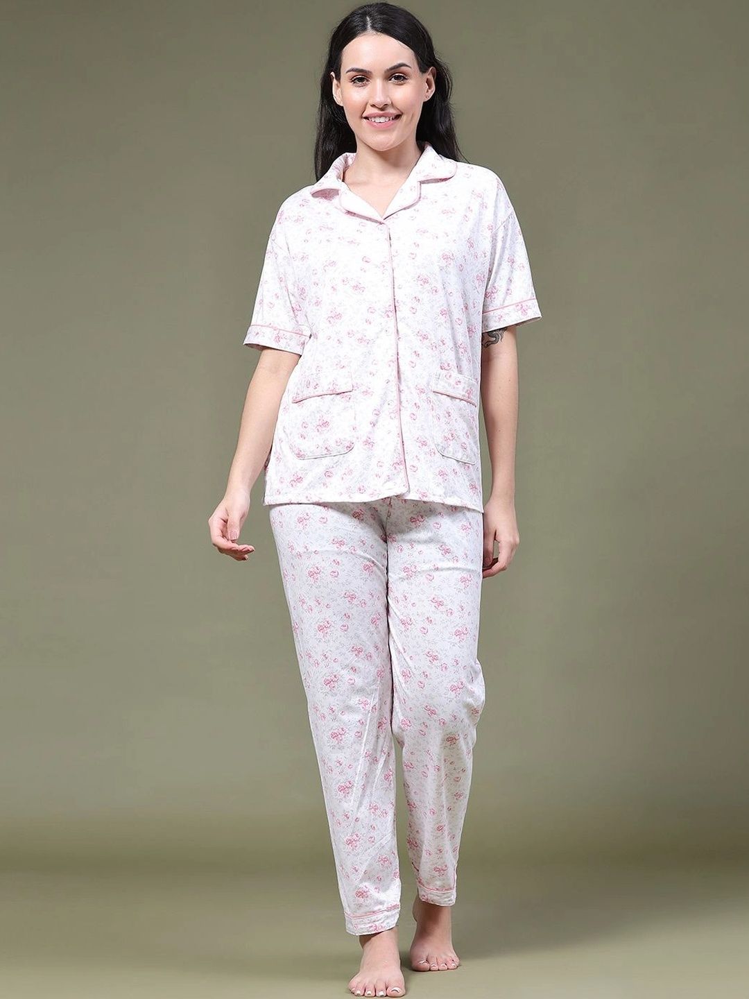 V-Mart Women Printed Night suit-picture-30