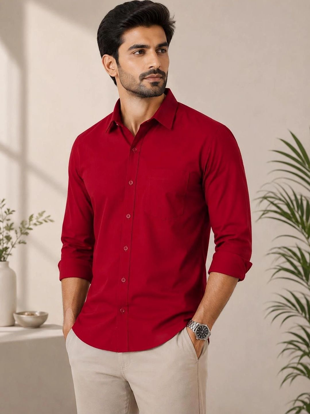 Aly John Men Classic Casual Shirt-picture-14