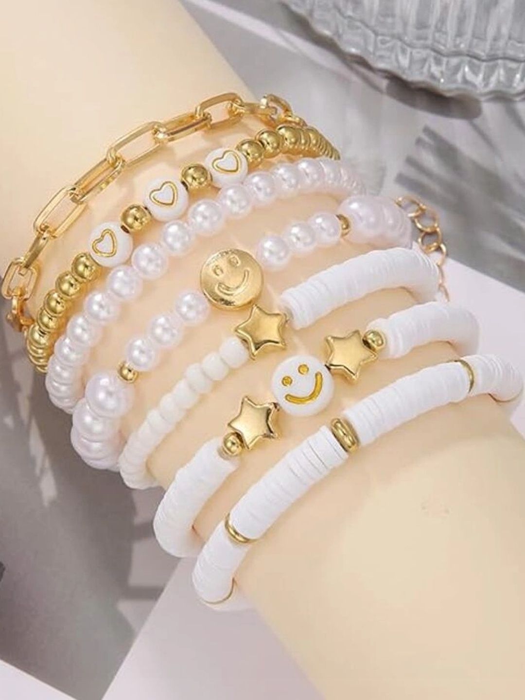 Vembley Women 7 Gold-Plated Multistrand Bracelet-picture-17
