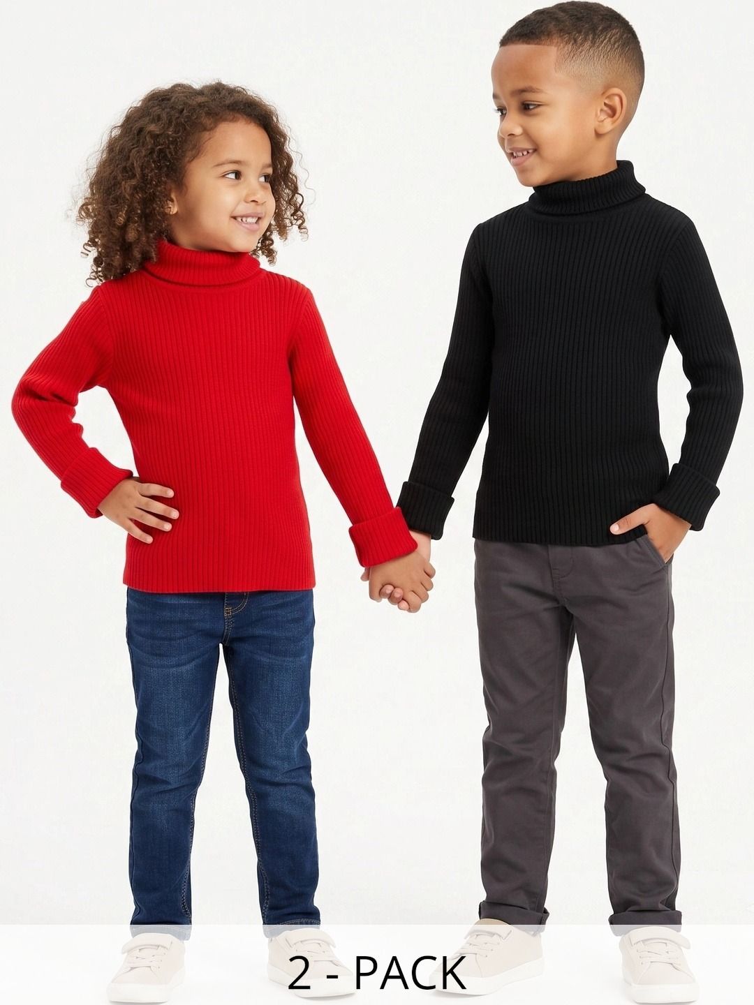 DESNUDA Unisex Kids Ribbed Woollen Pullover-picture-12