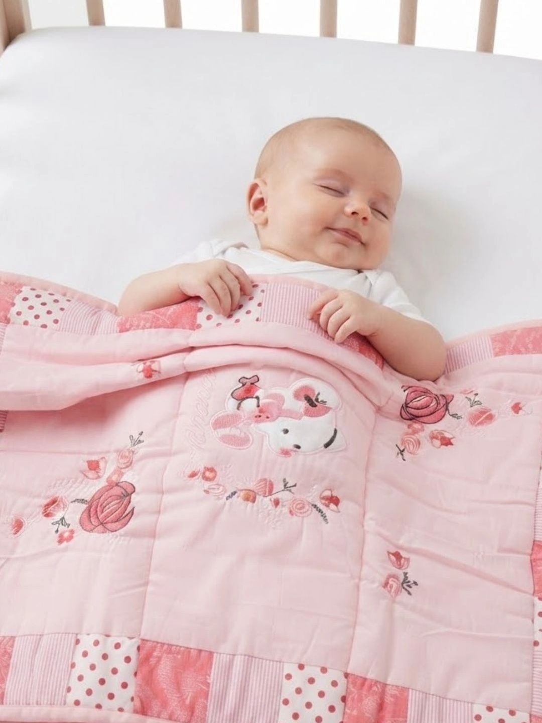 MINI KLUB Multicoloured Floral 210 GSM Quilt-picture-10