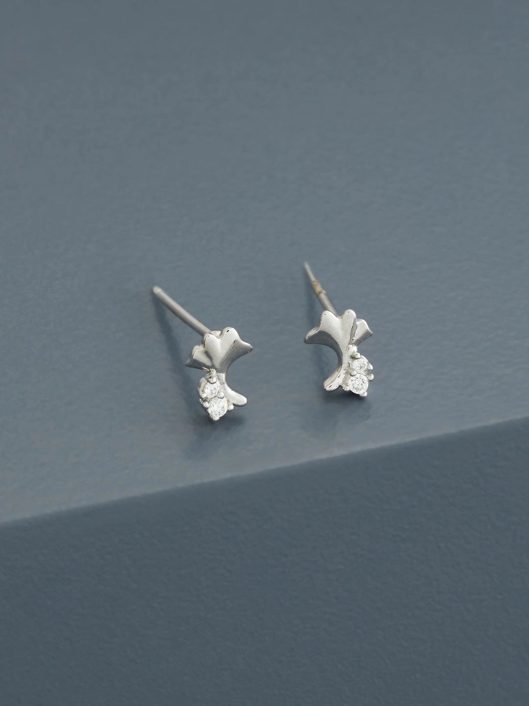 Kushal's Fashion Jewellery Leaf Shaped Studs Earrings-picture-33