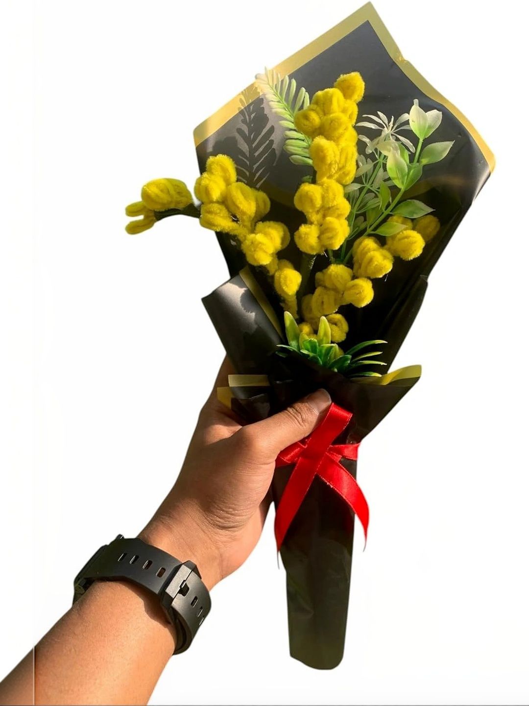 Agantuk Yellow 3 Pieces Artificial Flower-picture-40