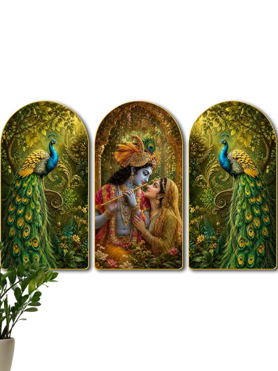 Aura Multicoloured MDF Religious Wall Paintings-picture-35
