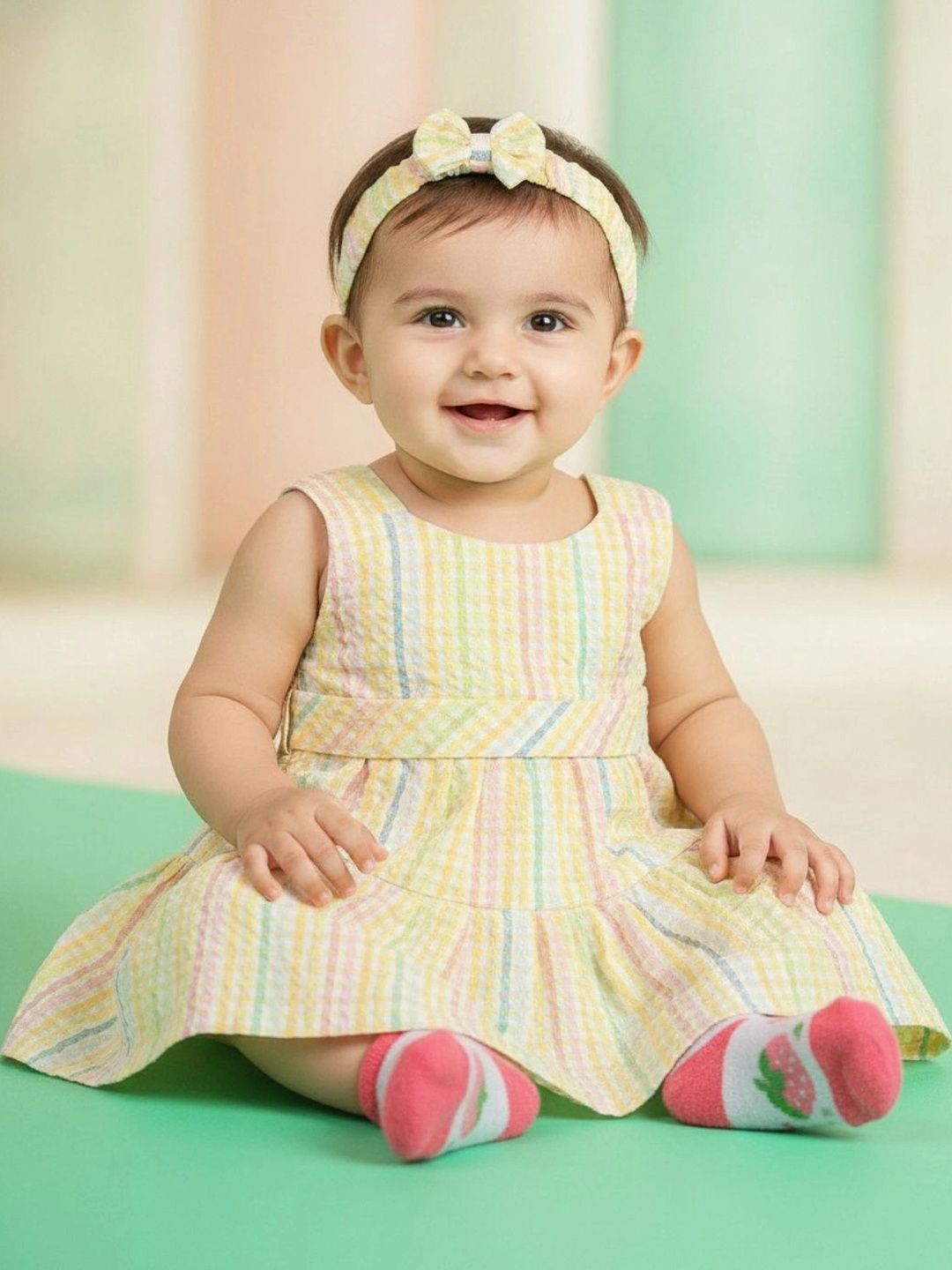 V-Mart Checked A-Line Dress-picture-29