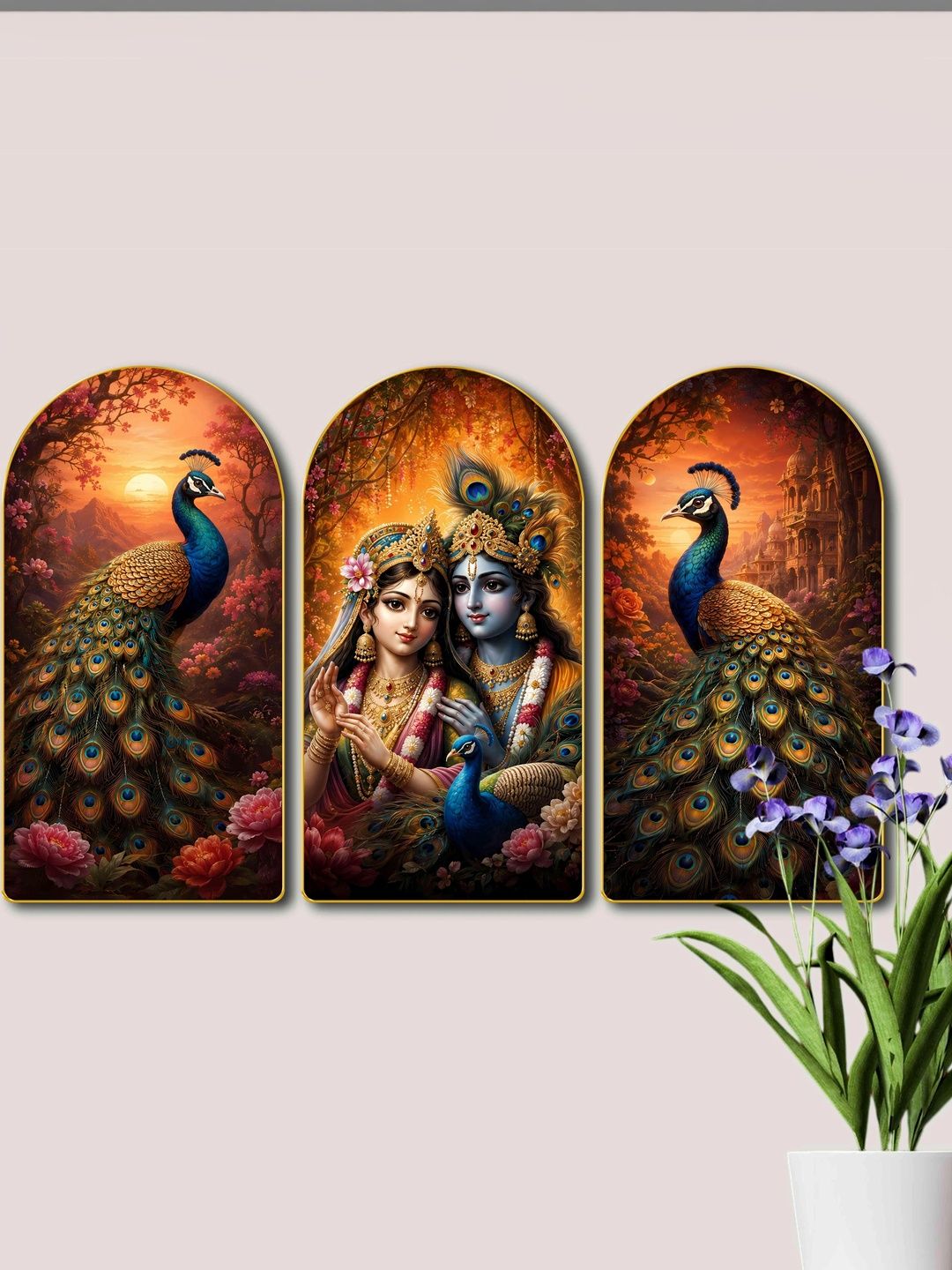 Aura Multicoloured MDF Religious Wall Paintings-picture-21