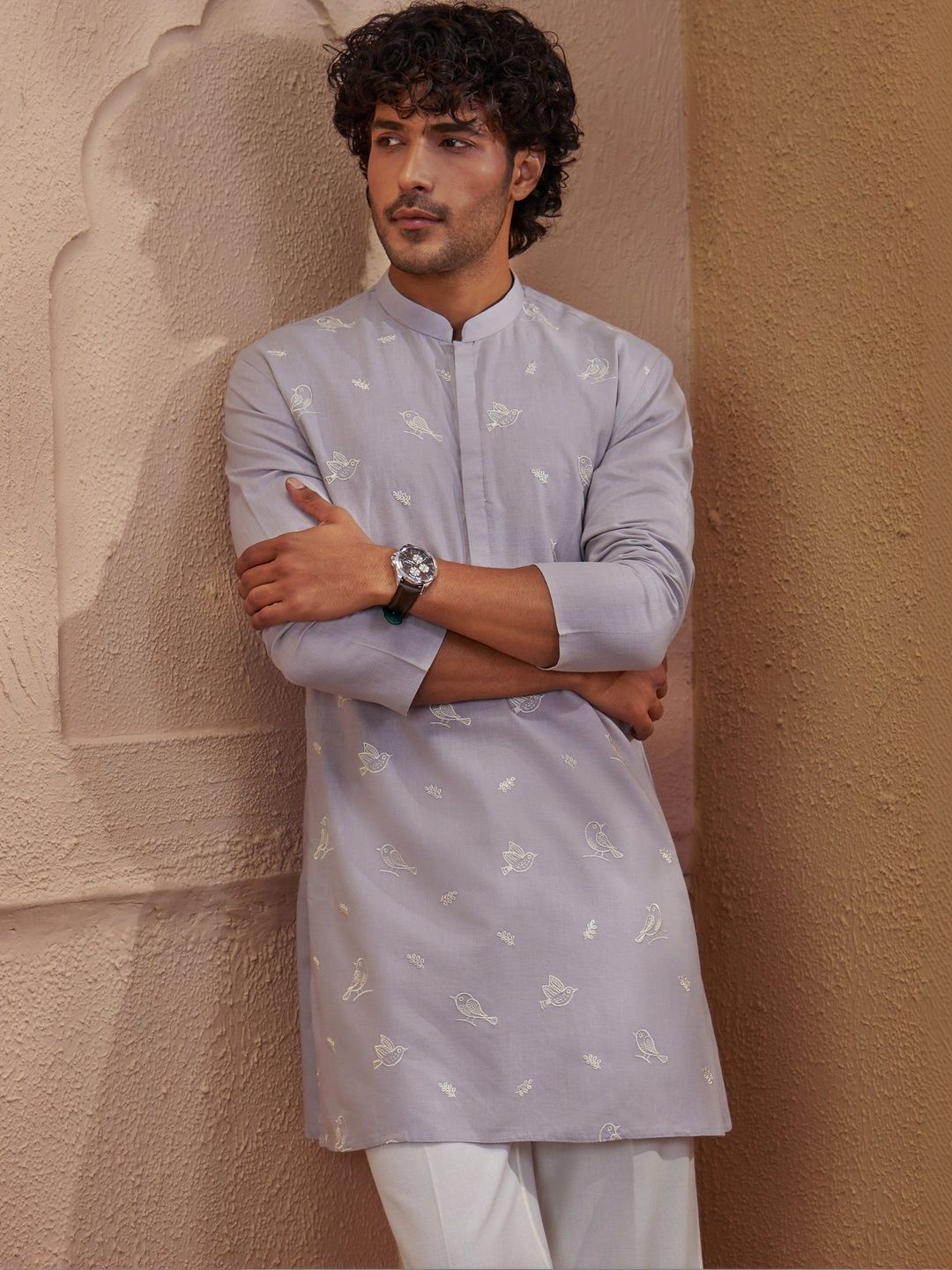 VASTRAMAY Men Embroidered Thread Work Kurta-picture-29