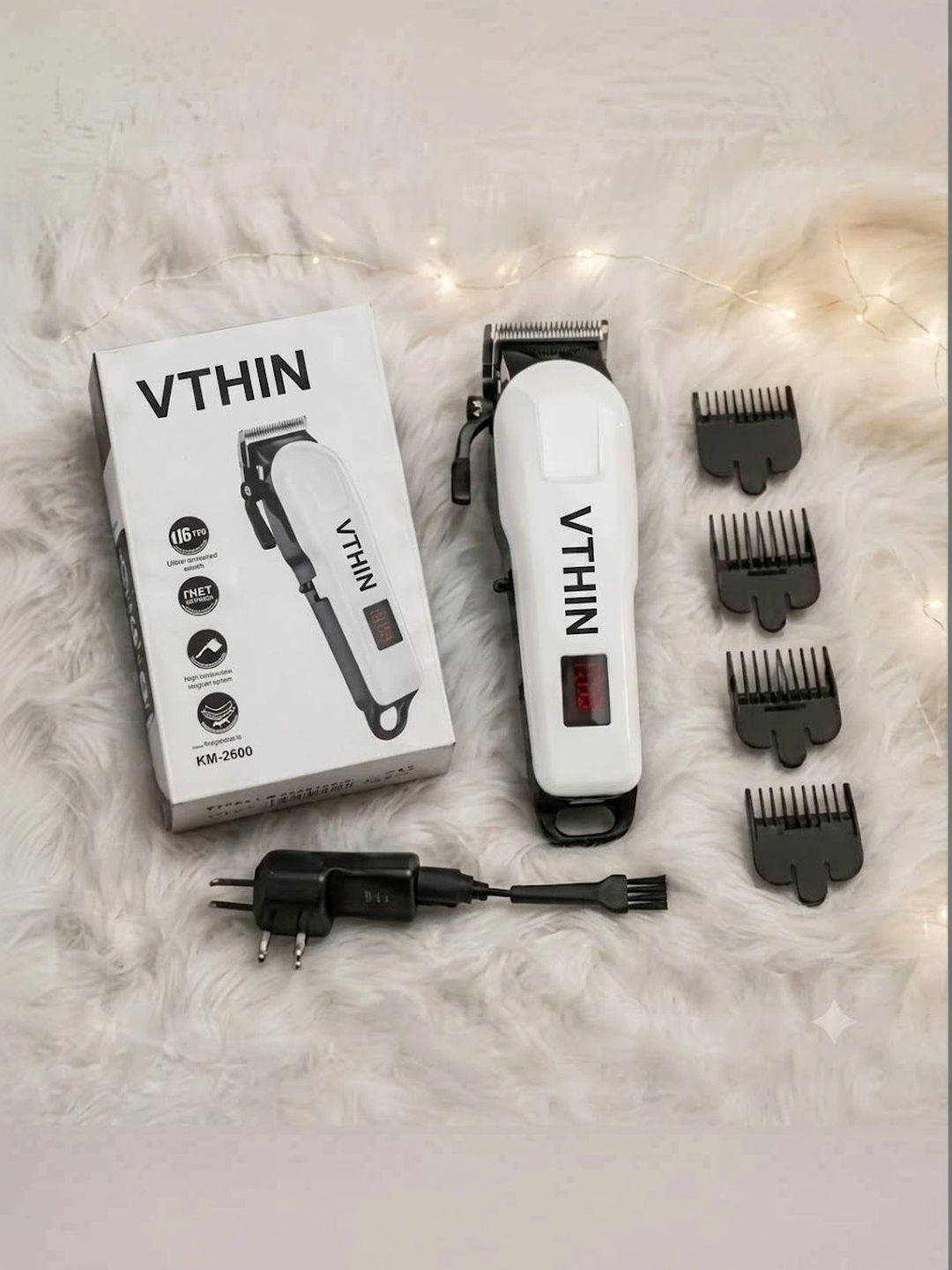 VTHIN Master Cut Cordless Hair Clipper with Multi-Guard Attachments-image-12