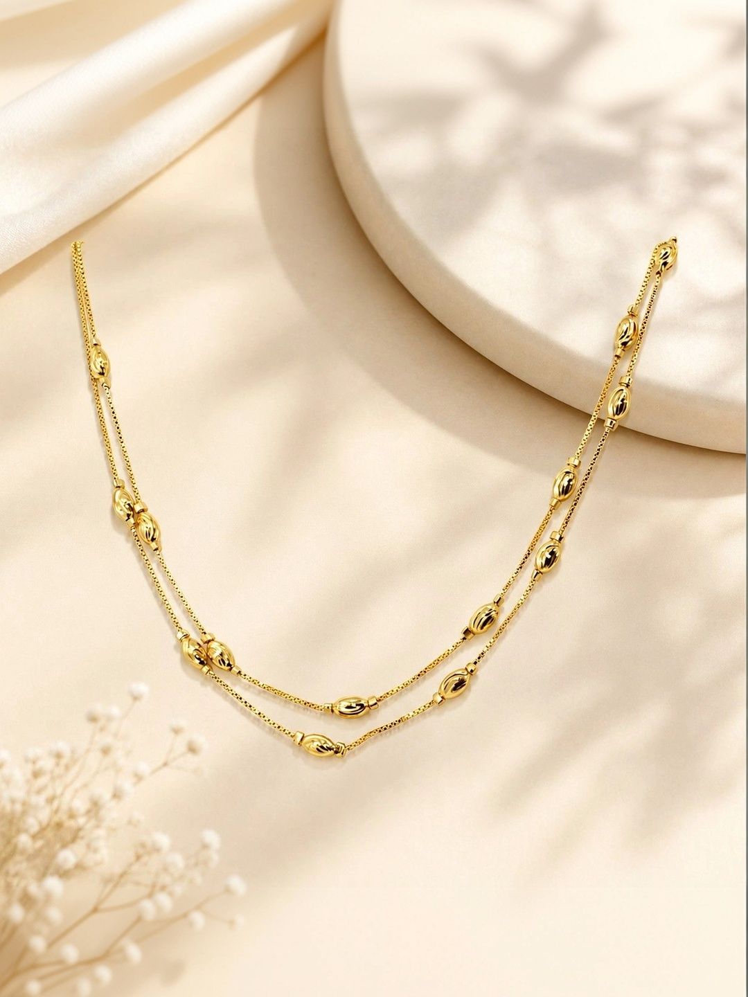 SHINEORA Copper Gold-Plated Layered Necklace-image-29