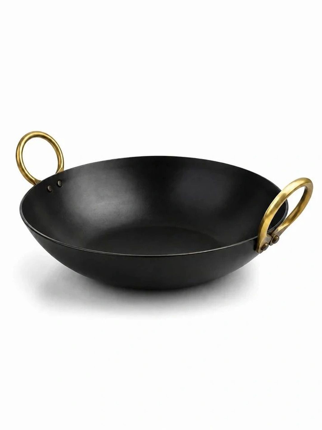 Nyra Kitchenware Black Easy to Clean Iron Kadhai and Wok-image-38