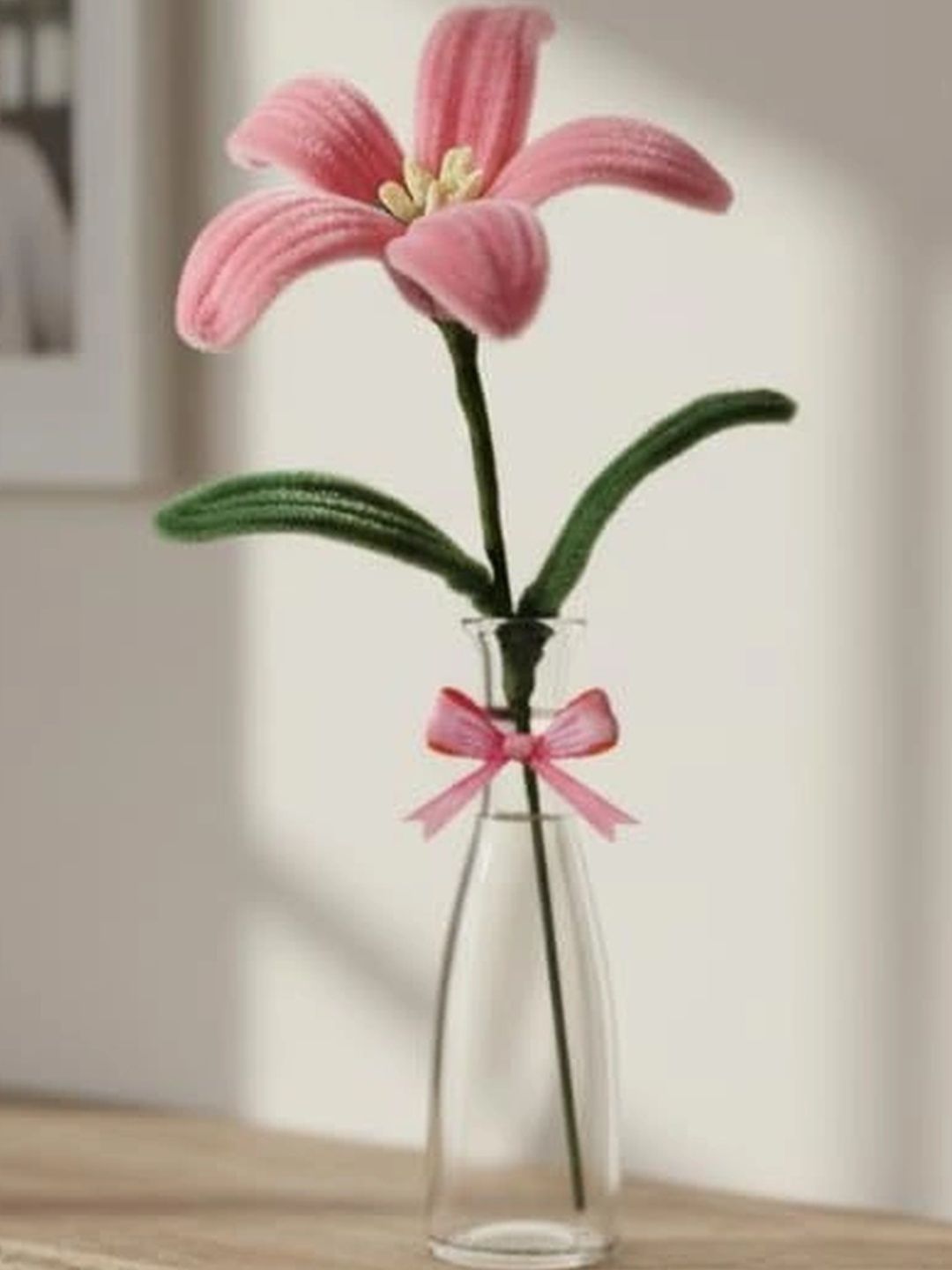 Agantuk Pink 1 Pieces Lily Artificial Flower-picture-24