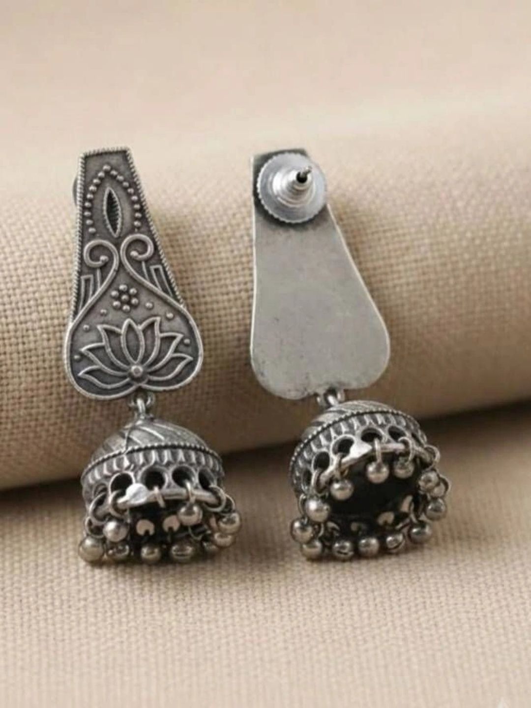 THE GLAM POUCH Floral Jhumkas Earrings-picture-35