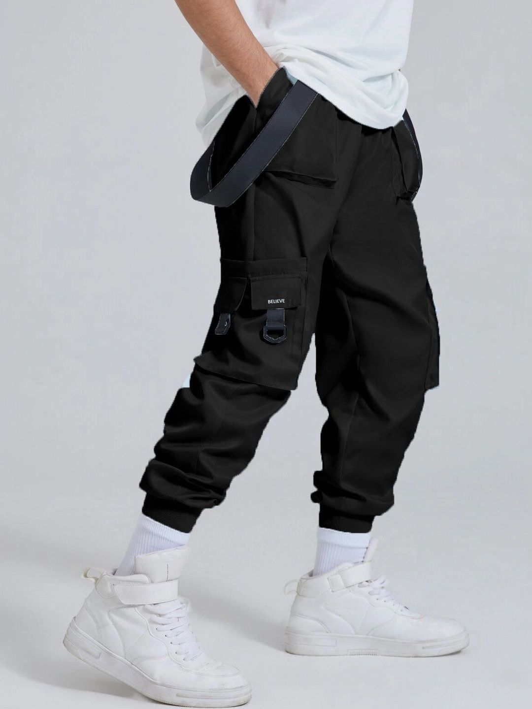 Joggers Park Men Regular Fit Dry Fit Cargos-picture-22
