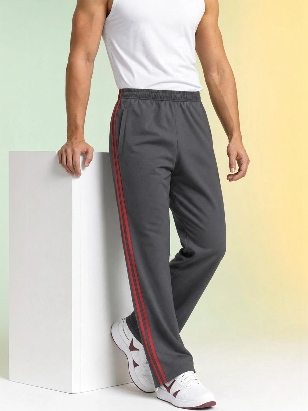 itsme Men Regular Fit Training Track Pants-picture-27