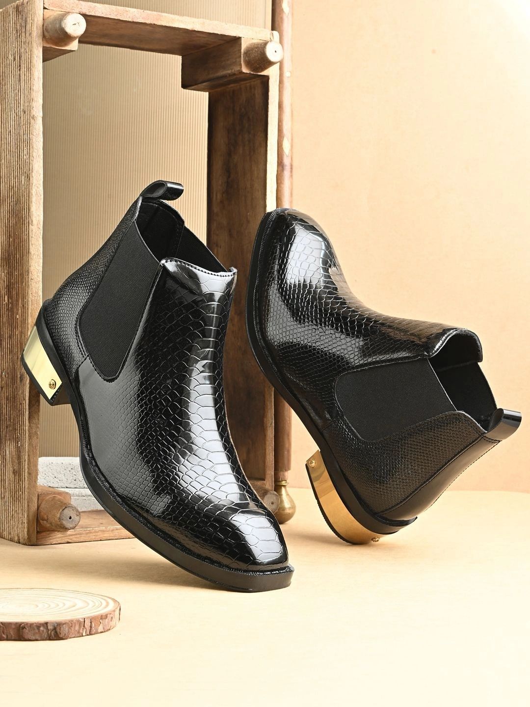 HERE&NOW Men Mid-Top Chelsea Boots-picture-35