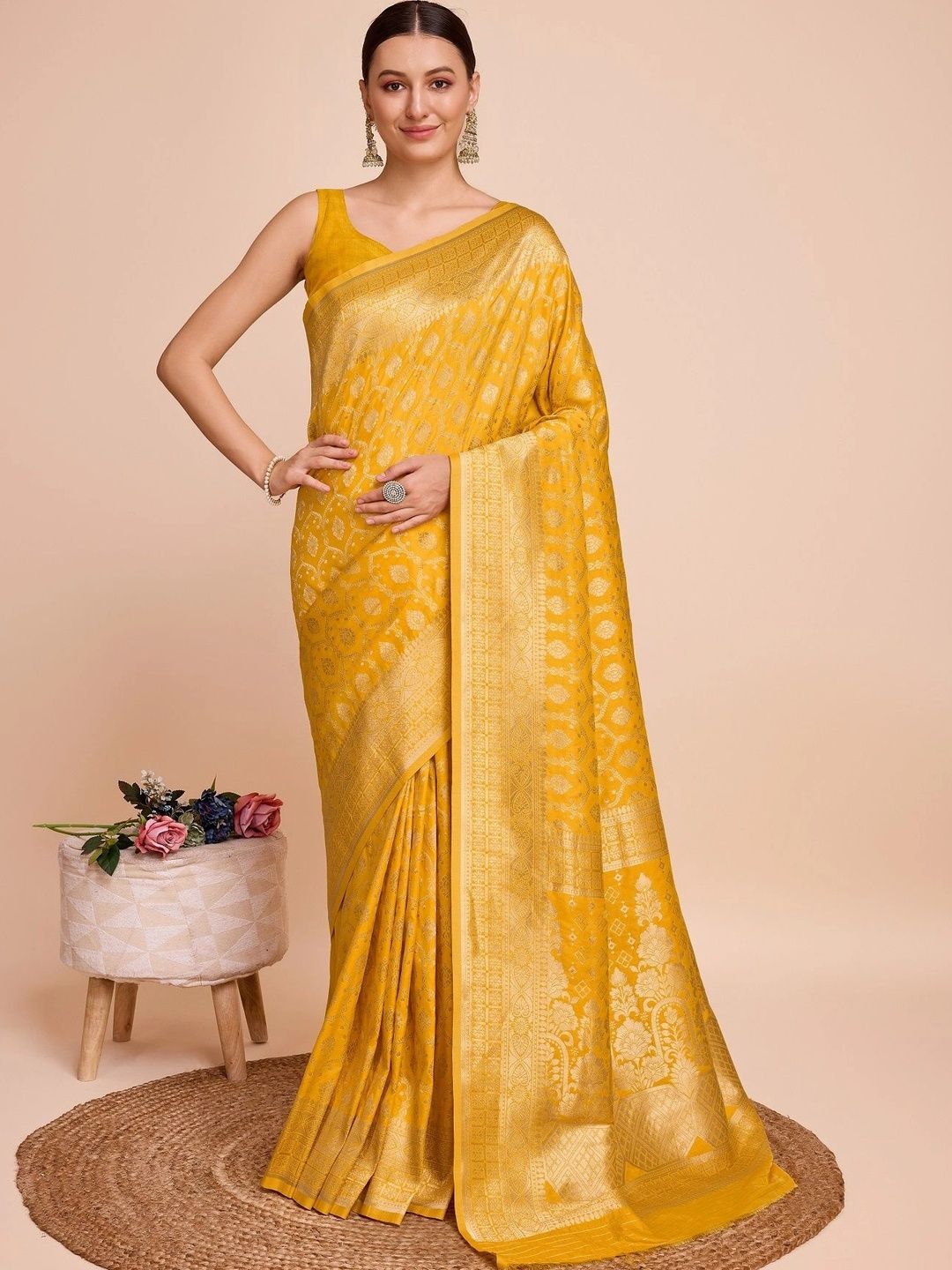 Lalan Shree Creation Woven Design Zari Silk Blend Saree-picture-31