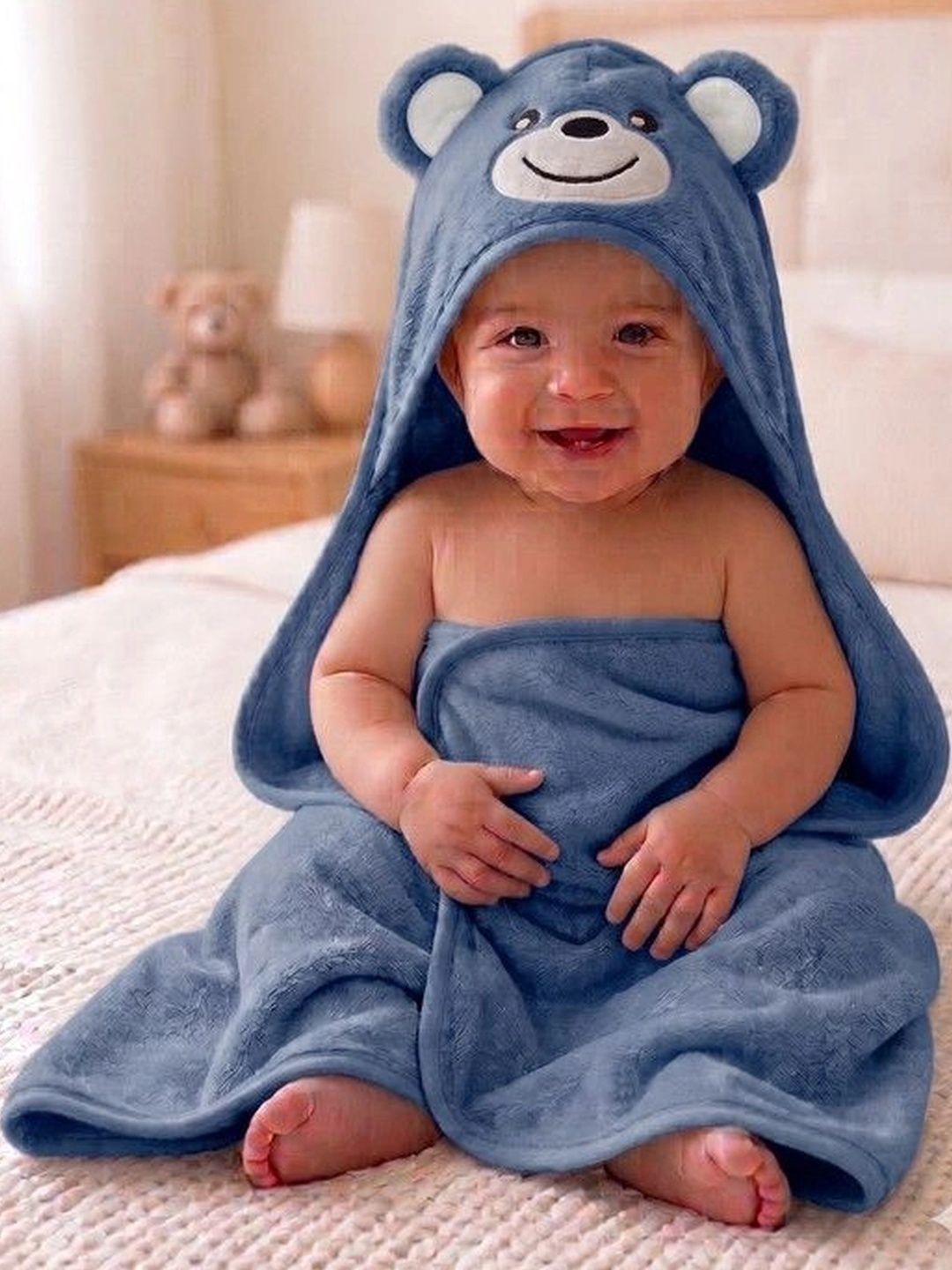 Weftora Blue 1 Printed 500 GSM Bath Towel-picture-21