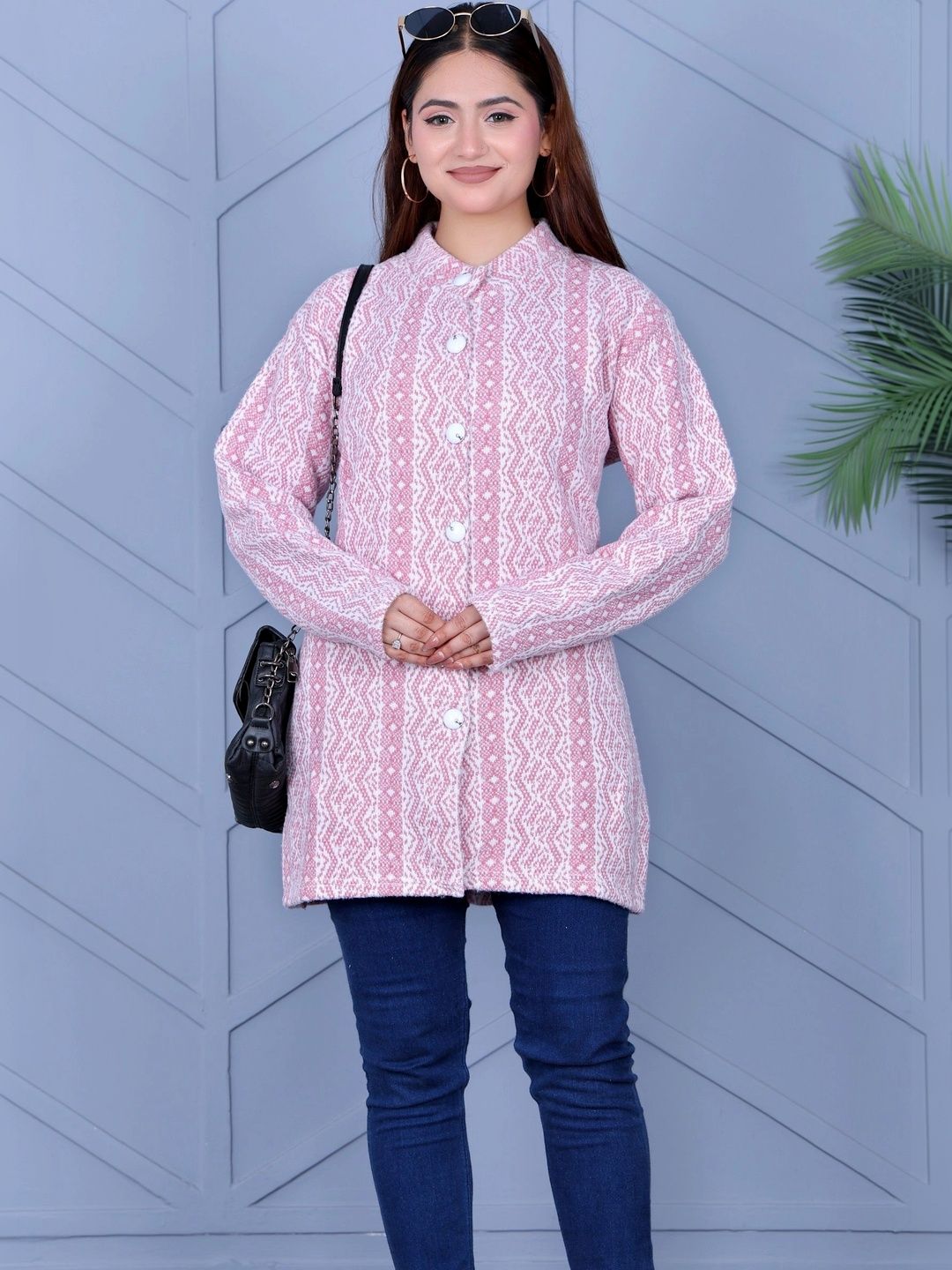 DUTCH DREAM Women Woollen Longline Cardigan-picture-30