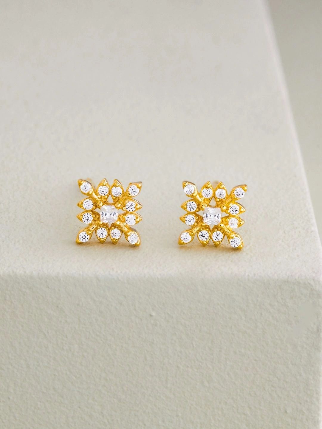 Kushal's Fashion Jewellery Geometric Studs Earrings-picture-14