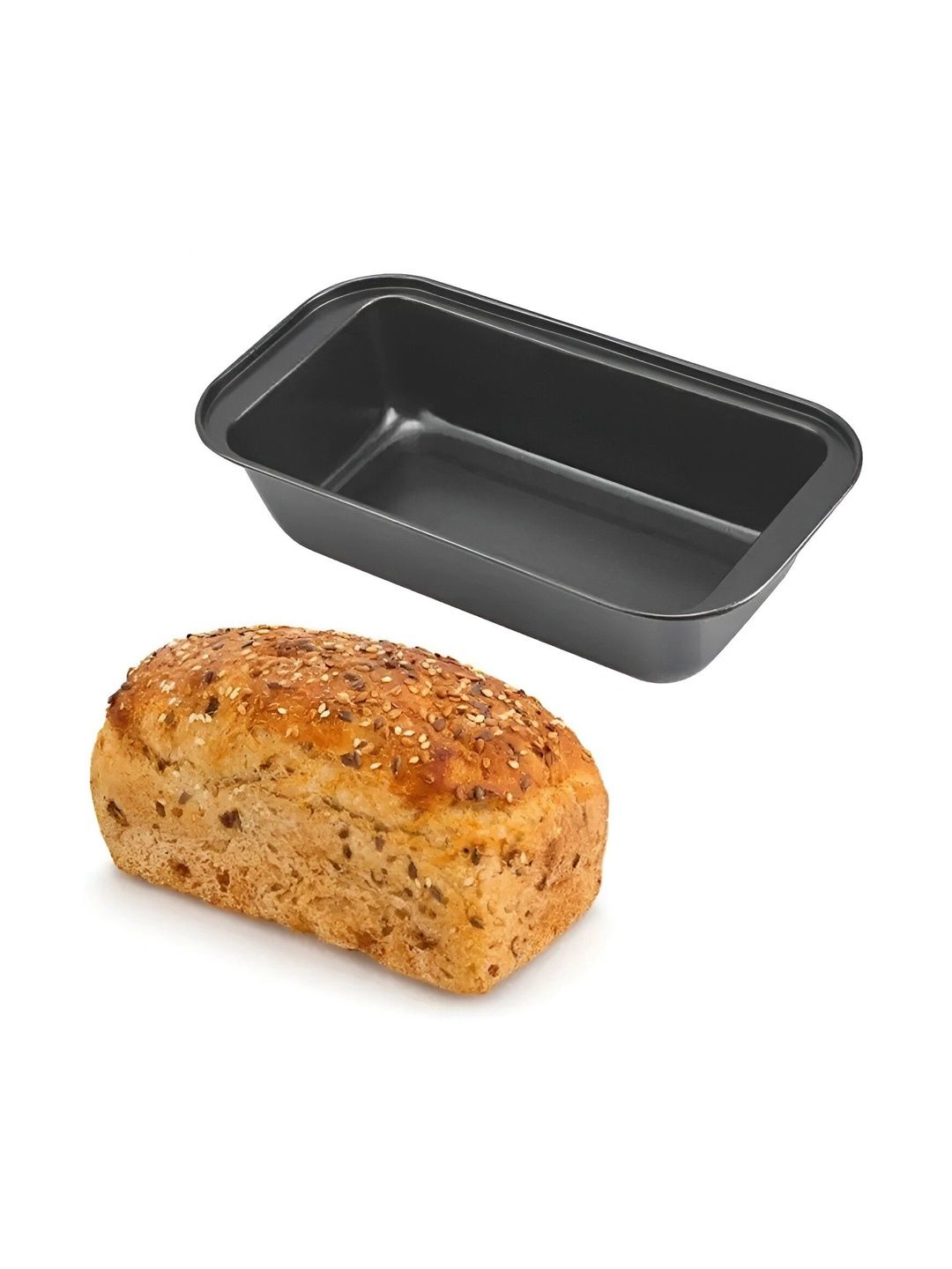 NFI essentials 3-Pcs Black Non-stick Bread Loaf Pan-picture-41